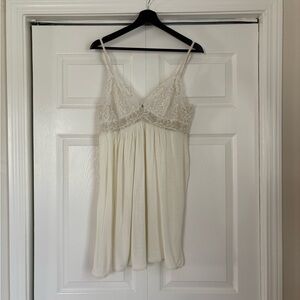 Eberjey White Lace Chemise Large